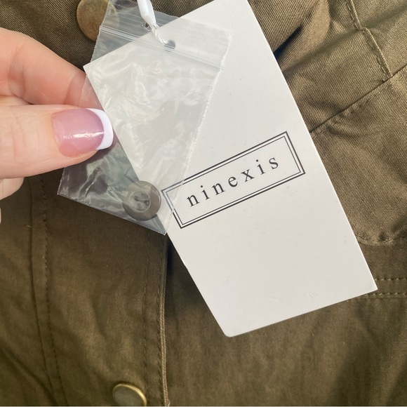 Ninexis NWT  Khaki Green Hooded Jacket Medium - Picture 6 of 11
